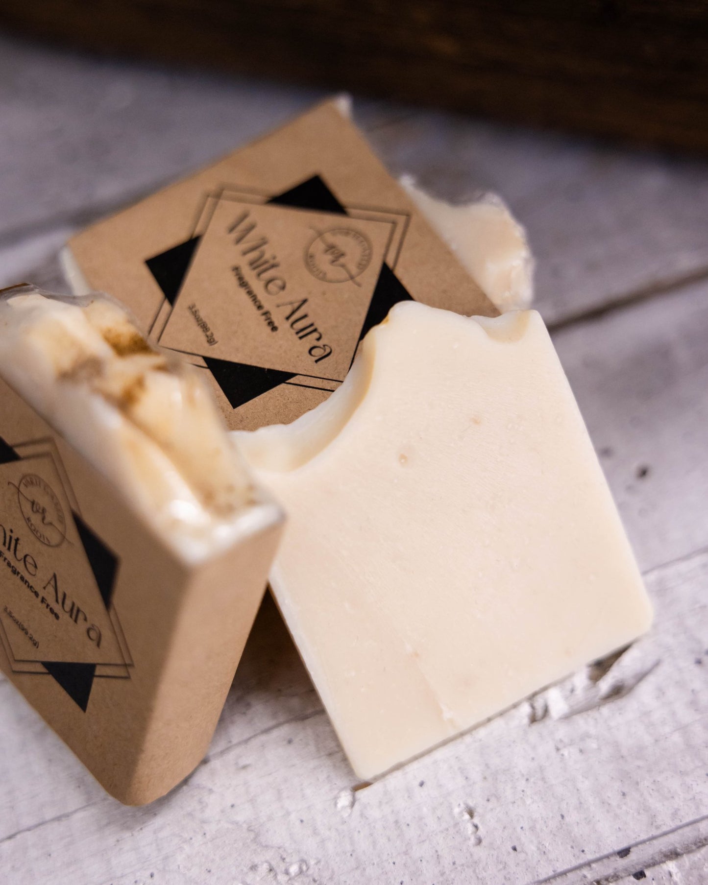White Aura | Handmade Soap Fragrance Free - Variegated Roots