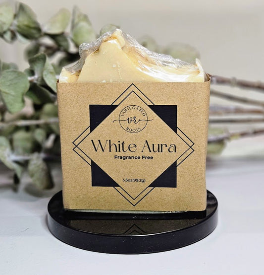 White Aura | Handmade Soap Fragrance Free - Variegated Roots